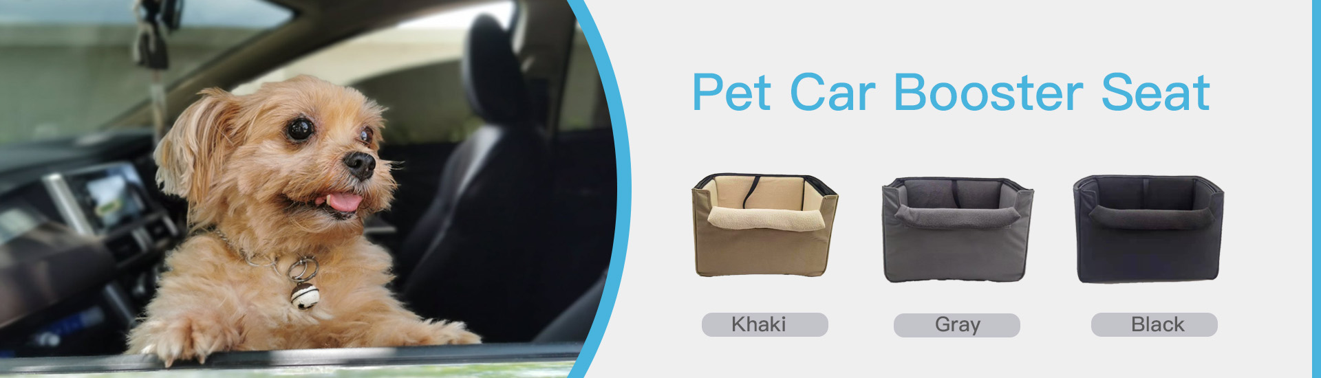 Raised Pet Car Booster Seat 
