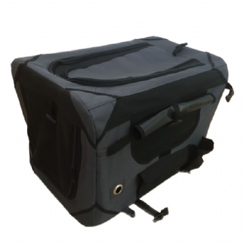 Portable Soft Black Dog Crate