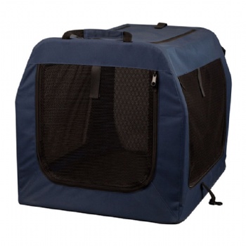 Portable Soft Navy Dog Crate