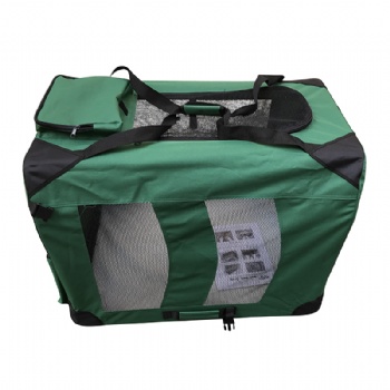 Portable Soft Green Dog Crate