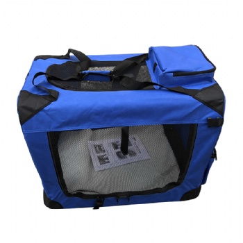 Portable Soft Royal Blue Dog Crate