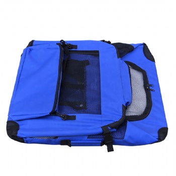 Portable Soft Royal Blue Dog Crate