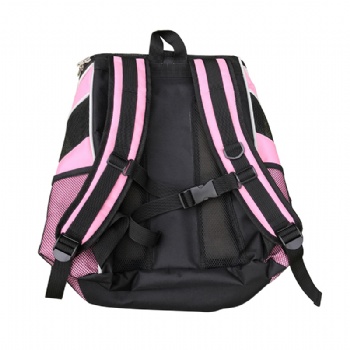 Foldable Pink Pet Backpack, Pet Carrier