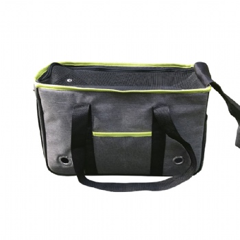 Small Foldable  Pet Carrier Grey 300D Cationic Fabric