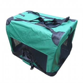 Portable Soft Green Dog Crate