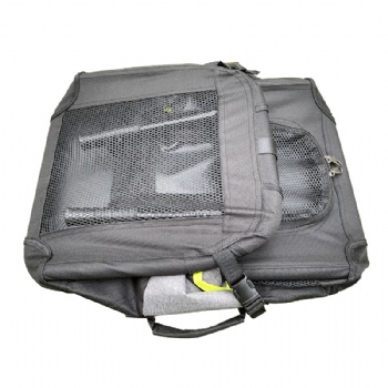 Portable Soft Black Dog Crate