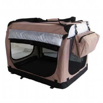 Portable Soft Coffee Dog Crate