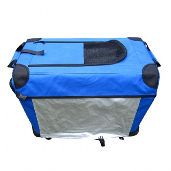 Portable Soft Blue Dog Crate