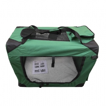 Portable Soft Green Dog Crate