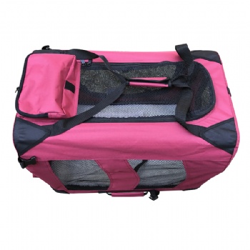Portable Soft Red Dog Crate