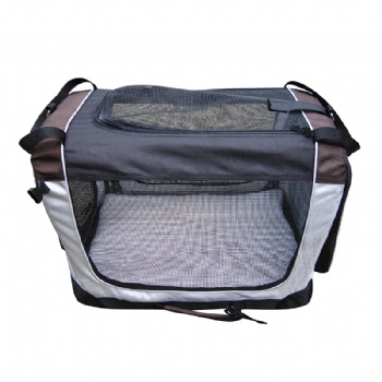 Portable Soft Coffee Dog Crate