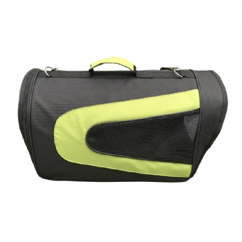 Foldable Black and Green Pet Carrier