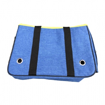 Small Foldable  Pet Carrier Blue 300D Cationic Fabric